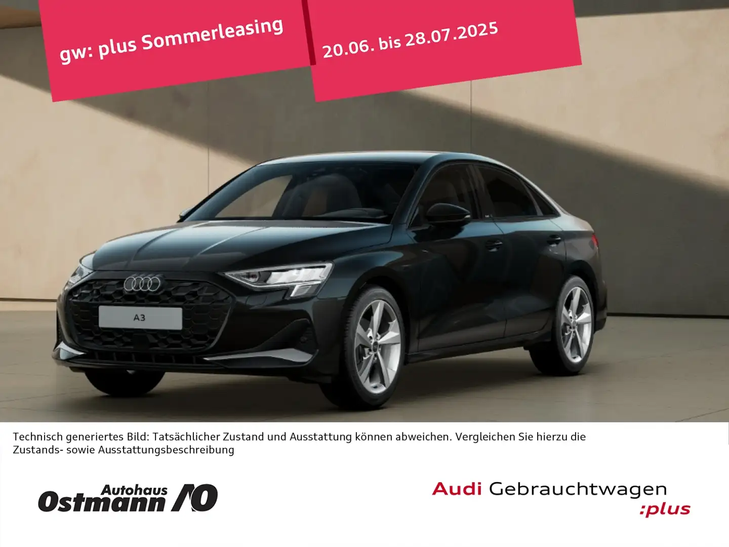 Audi A3 30 TFSI Limousine RFK ACC 18'' Navi SoundSys Noir - 1