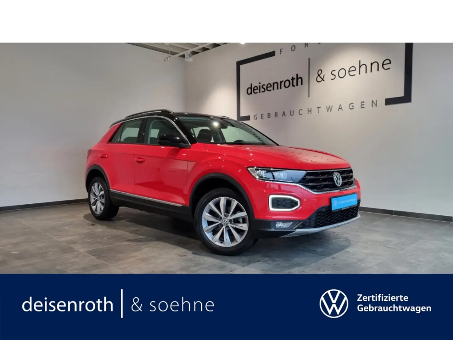 Volkswagen T-Roc Style 1.5 TSI AHK/LED/ACC/EPH/Assist/17''/Reling Rouge - 1