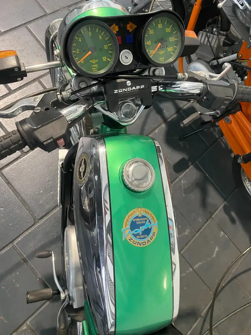 Zündapp KS 50 Bromfiets Super Sport GR-V 9013Grunn Metallic 1975 Groen - 2