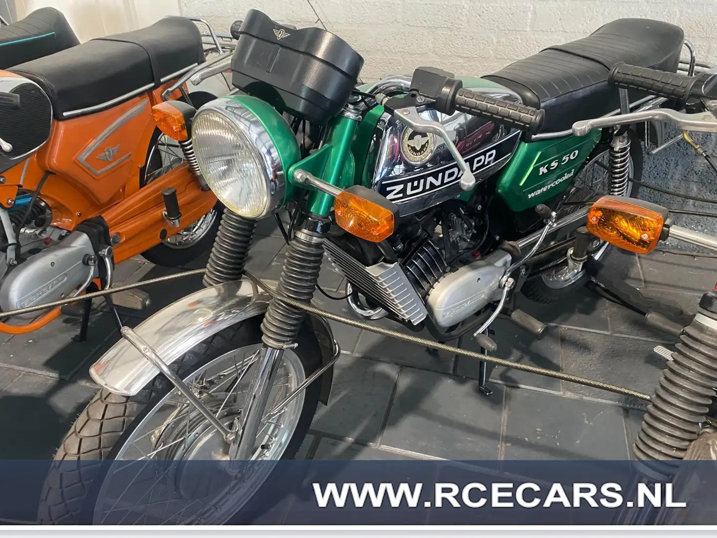 Zündapp KS 50 Bromfiets Super Sport GR-V 9013Grunn Metallic 1975 Groen - 1