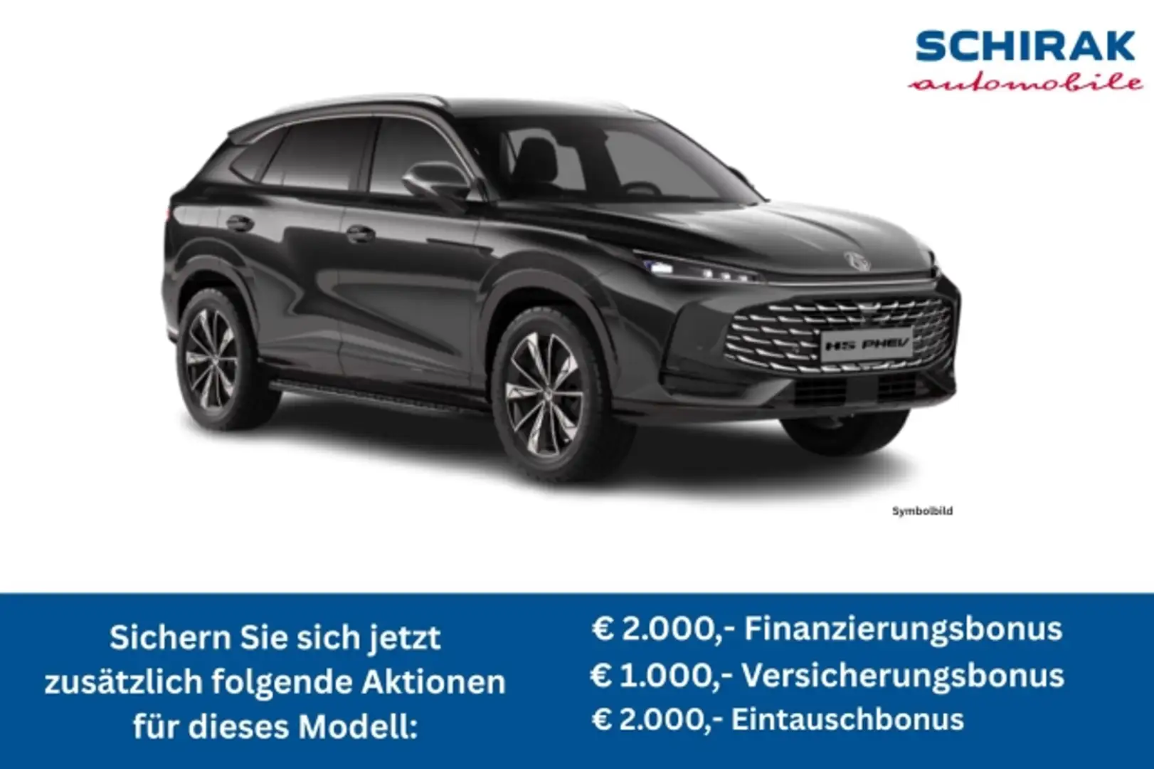 MG HS PHEV+ Luxury Lenk Schwarz - 1