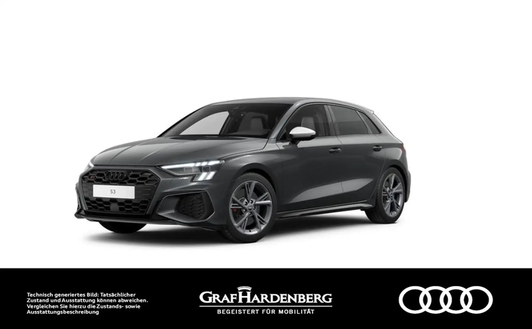 Audi S3 Sportback 2.0 TFSI quattro . LED Navi ACC Gris - 1