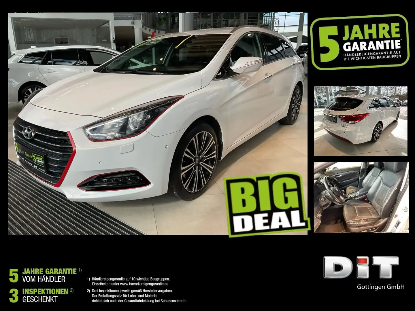 Hyundai i40 cw 1.7 CRDi blue Premium Navi+SHZ+2xKlima+LM Blanco - 2