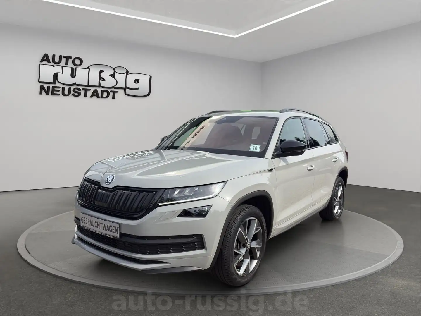 Skoda Kodiaq Sportline 2.0 TDI,NAVI,ACC,AHZV,1.H, Grau - 1
