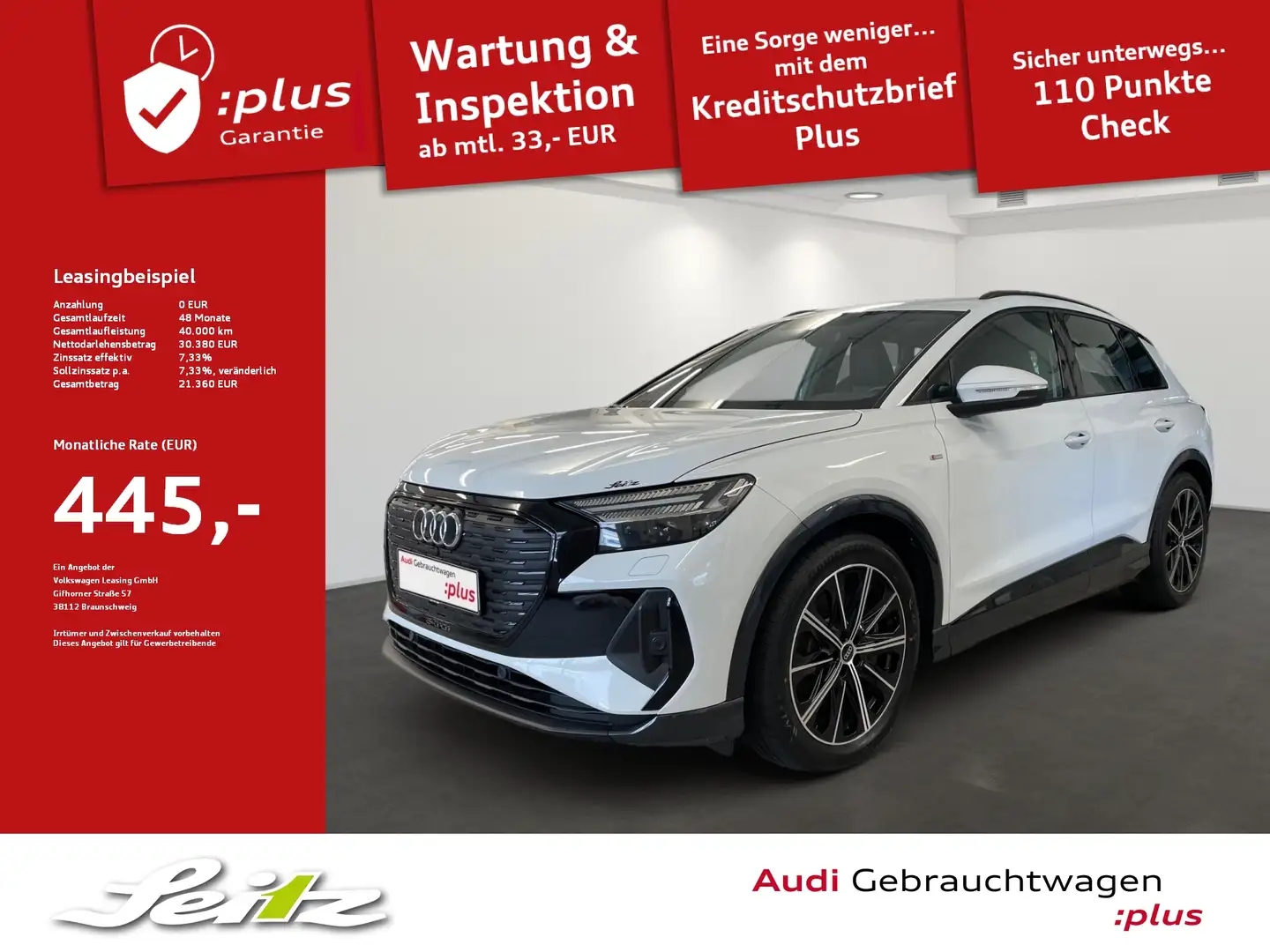 Audi Q4 e-tron Q4 50 e-tron quattro *SONOS*MATRIX*KAMERA*NAVI* Blanco - 1