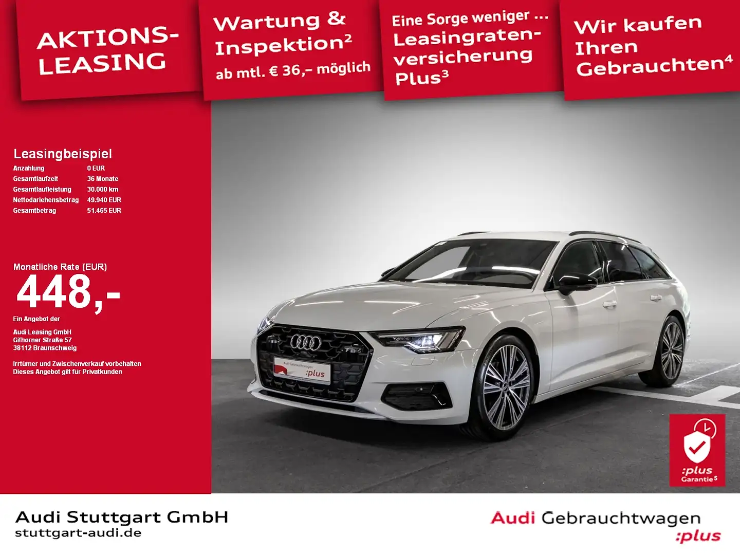 Audi A6 Avant Sport 35 TDI S tronic AHK Memory SHZ Weiß - 1
