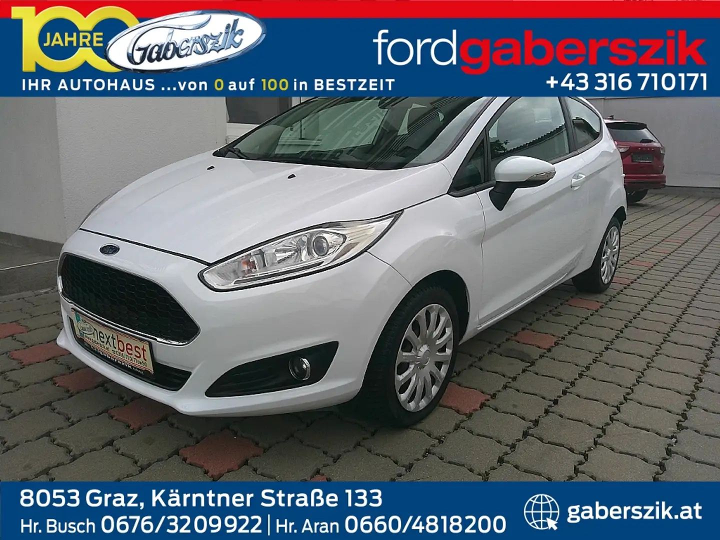 Ford Fiesta Trend 1,0 Start/Stop Weiß - 1
