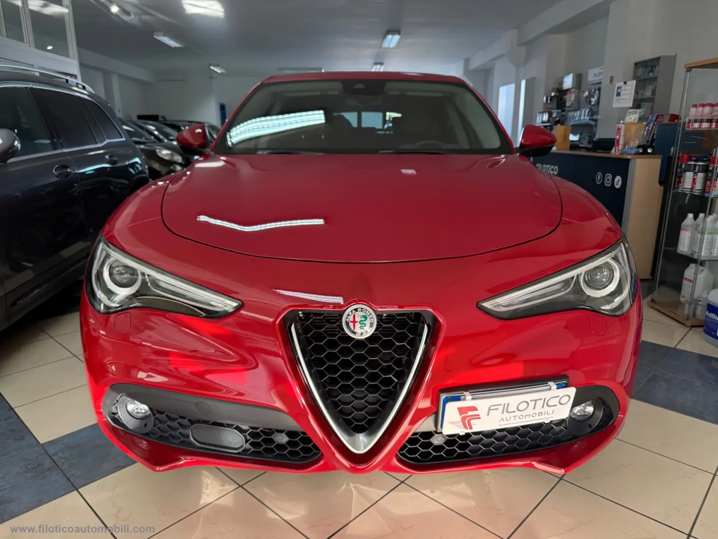 Alfa Romeo Stelvio 2.2 T.diesel 160CV AT8 RWD Bus. PELLE FULL TAGLIAN Rouge - 2