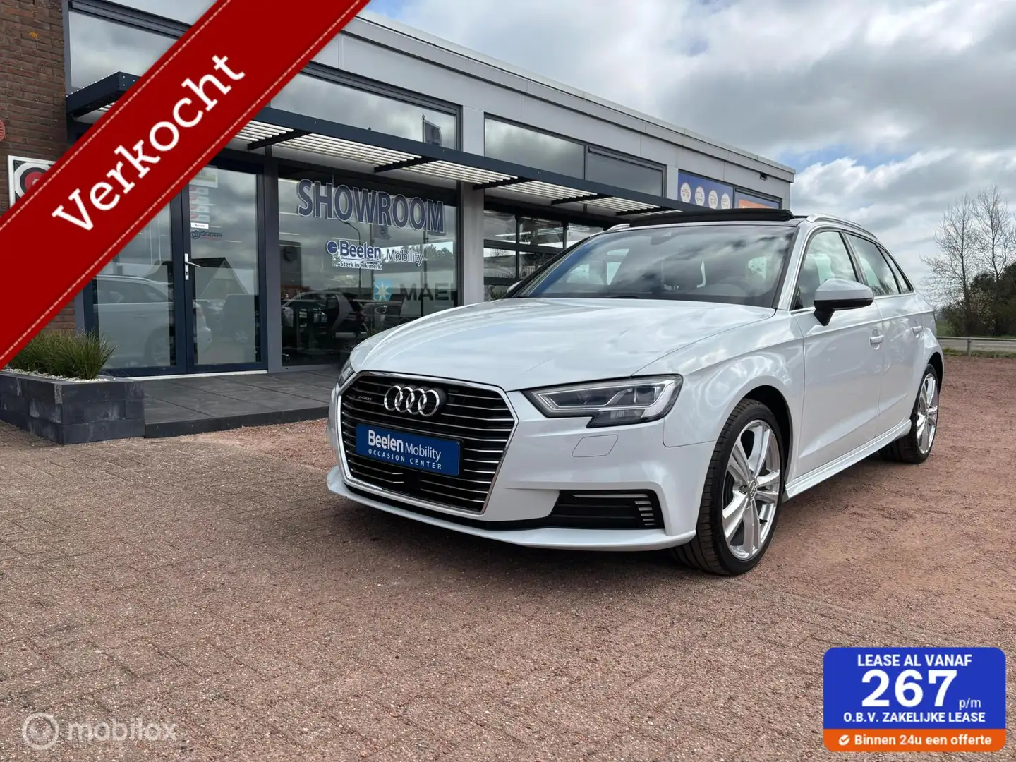 Audi A3 Sportback 40 e-tron Hybride met S pakket, Panodak, Wit - 1