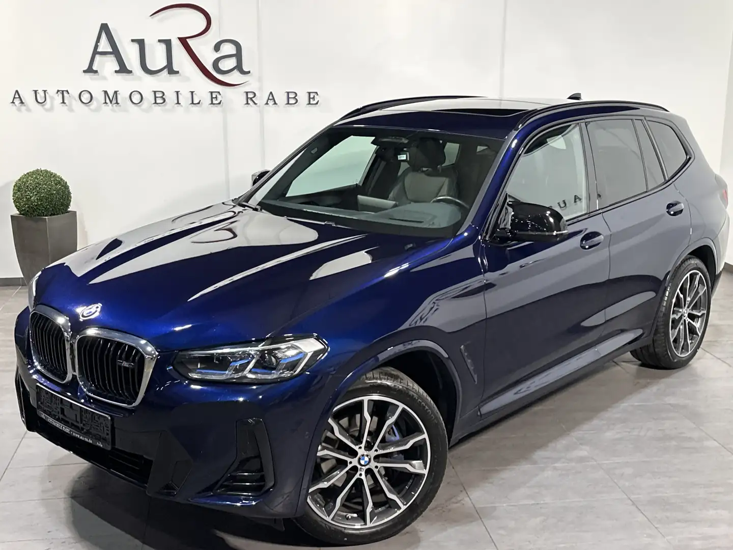 BMW X3 M NAV+LASER+AHK+PANO+H&K+ACC+360°+HEAD-UP Blau - 2