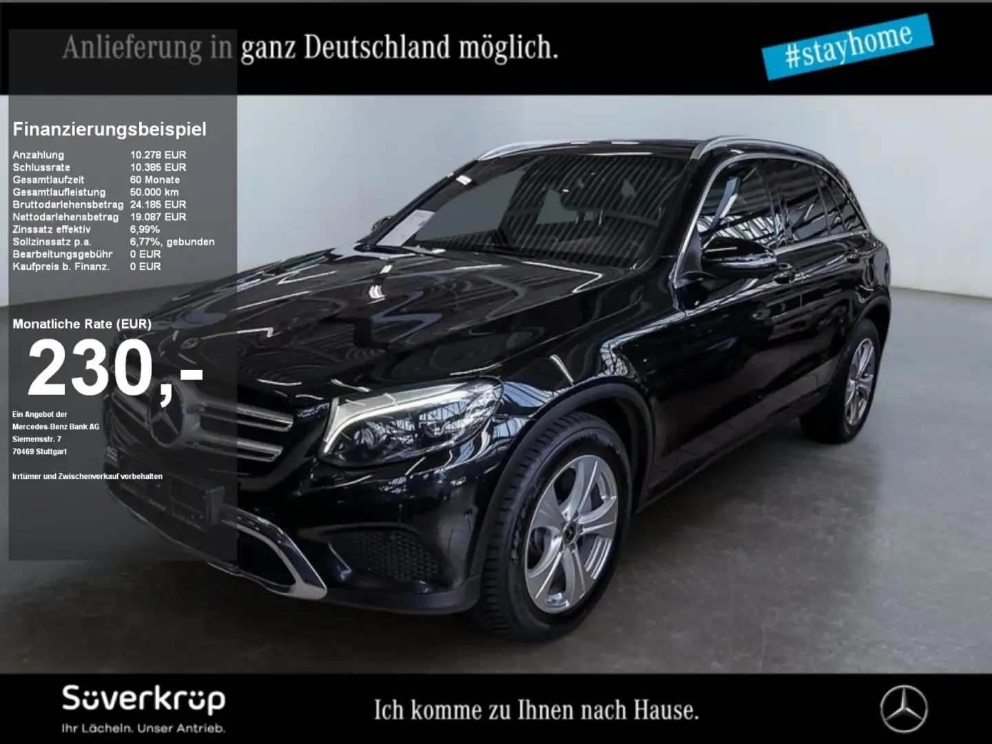 Mercedes-Benz GLC 220 d 4M AMG SPUR PANO AHK KAMERA PDC SHZ Noir - 1