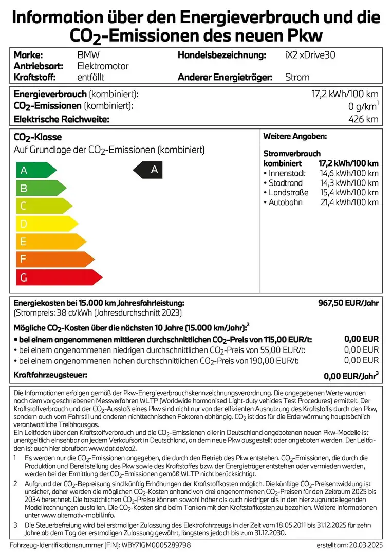BMW iX2 xDrive30 M Sportpaket DAB LED RFK Klimaaut. Gri - 2