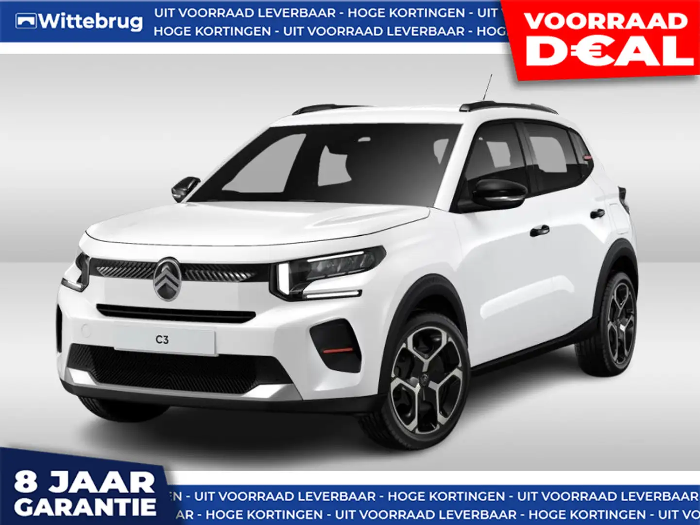 Citroen C3 1.2 Hybrid 110pk Plus DIRECT LEVERBAAR - MHEV AUTO Blanc - 1