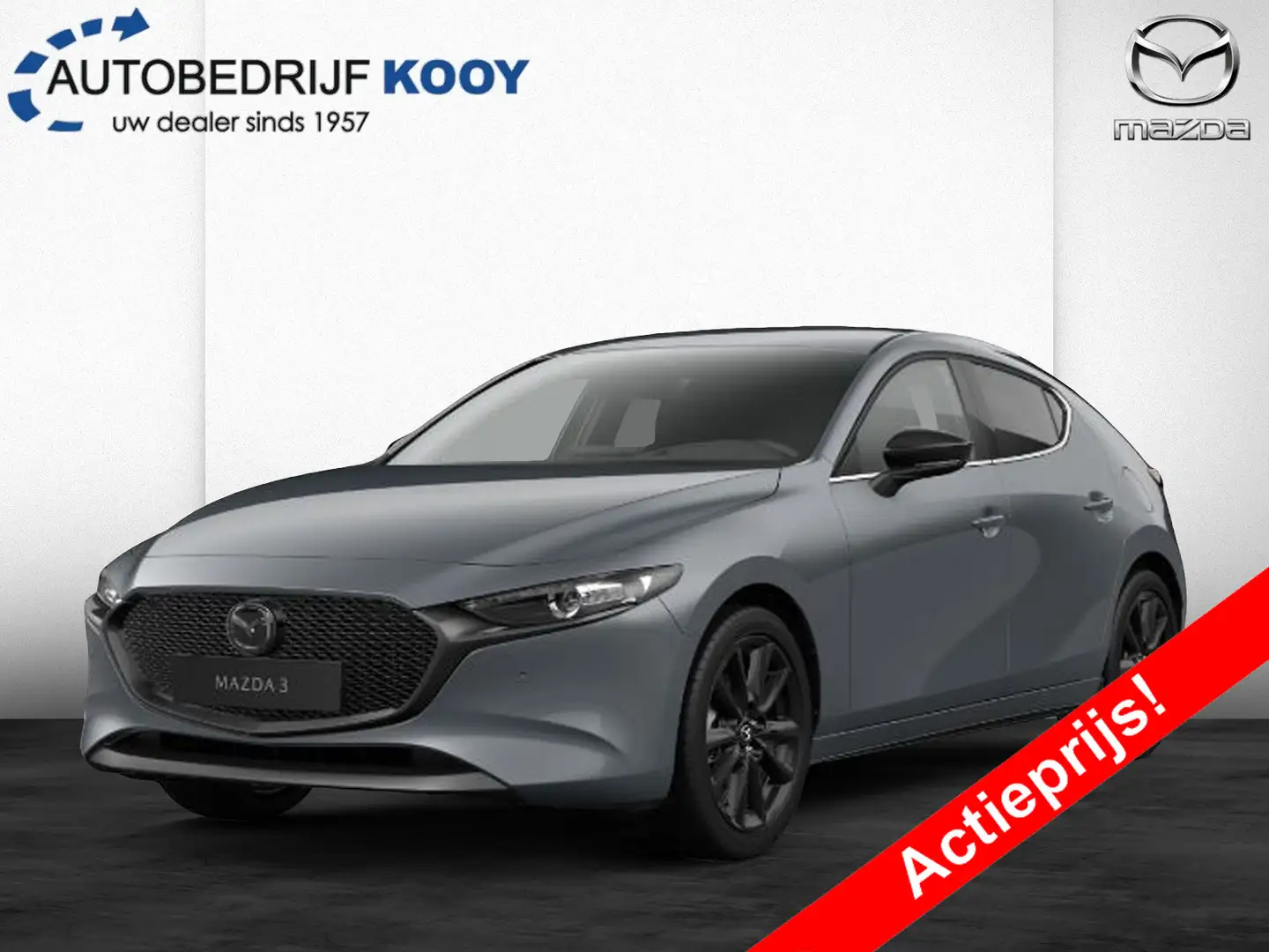 Mazda 3 2.5 e-SkyActiv-G 140 Homura Grijs - 1