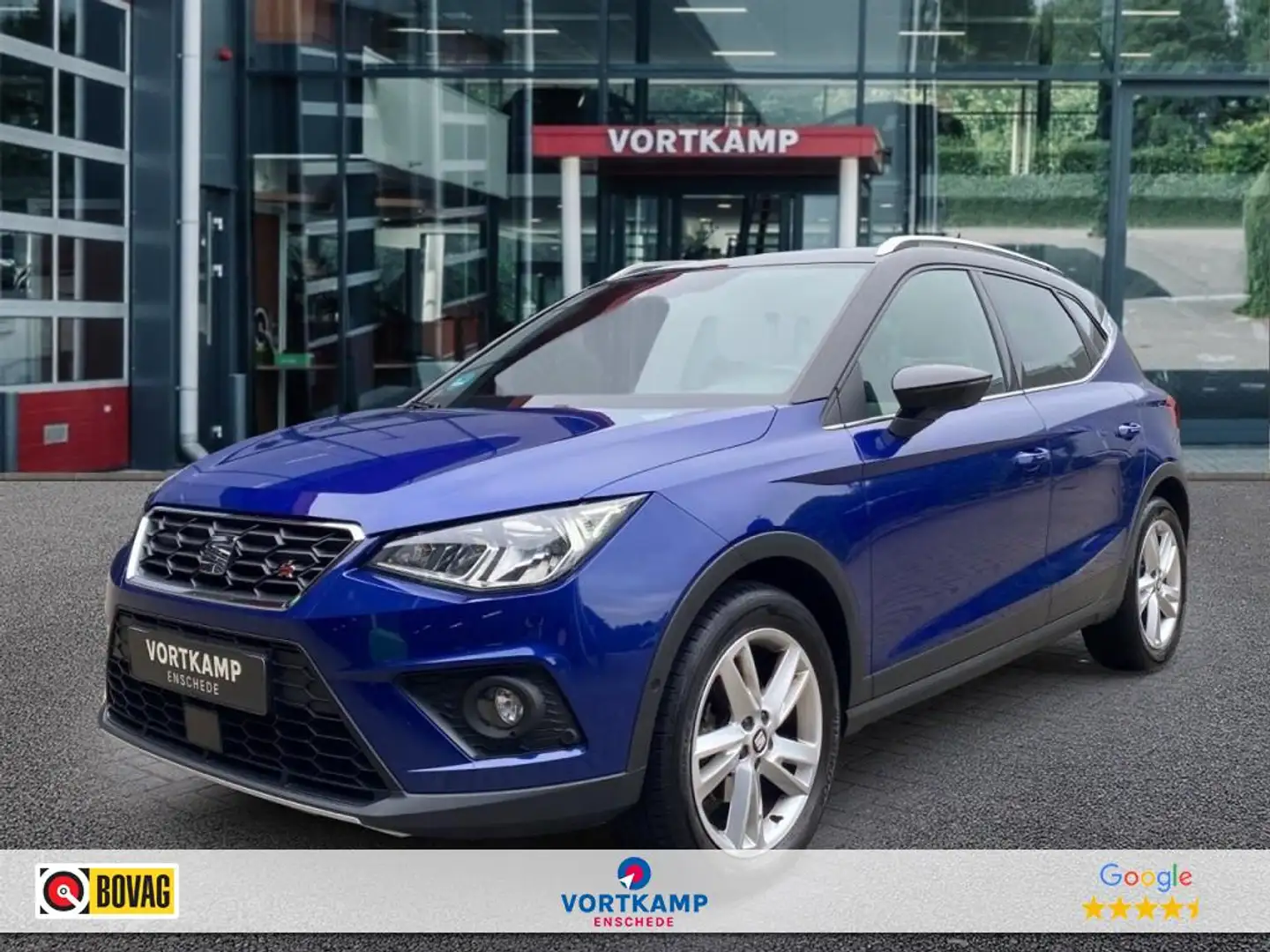 SEAT Arona 1.0 TSI DSG FR CAMERA/NAVI/CARPLAY/CRUISE Blauw - 1
