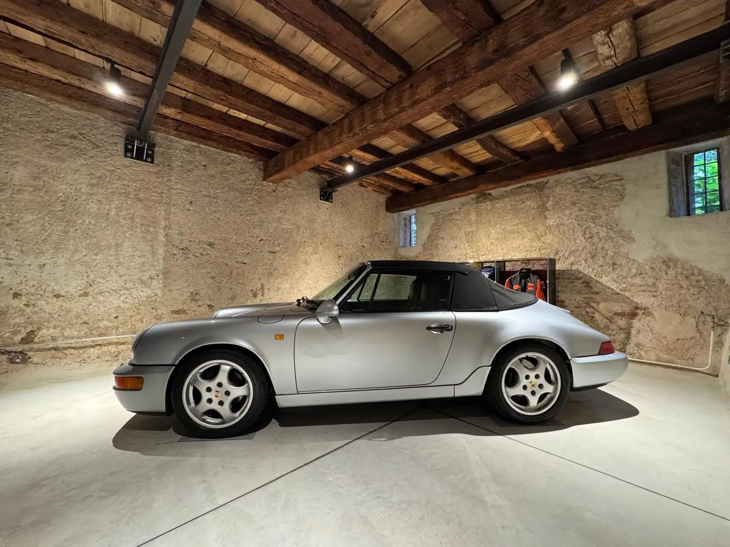 Porsche 964 911 Cabrio 3.6 Carrera 4 Argent - 1