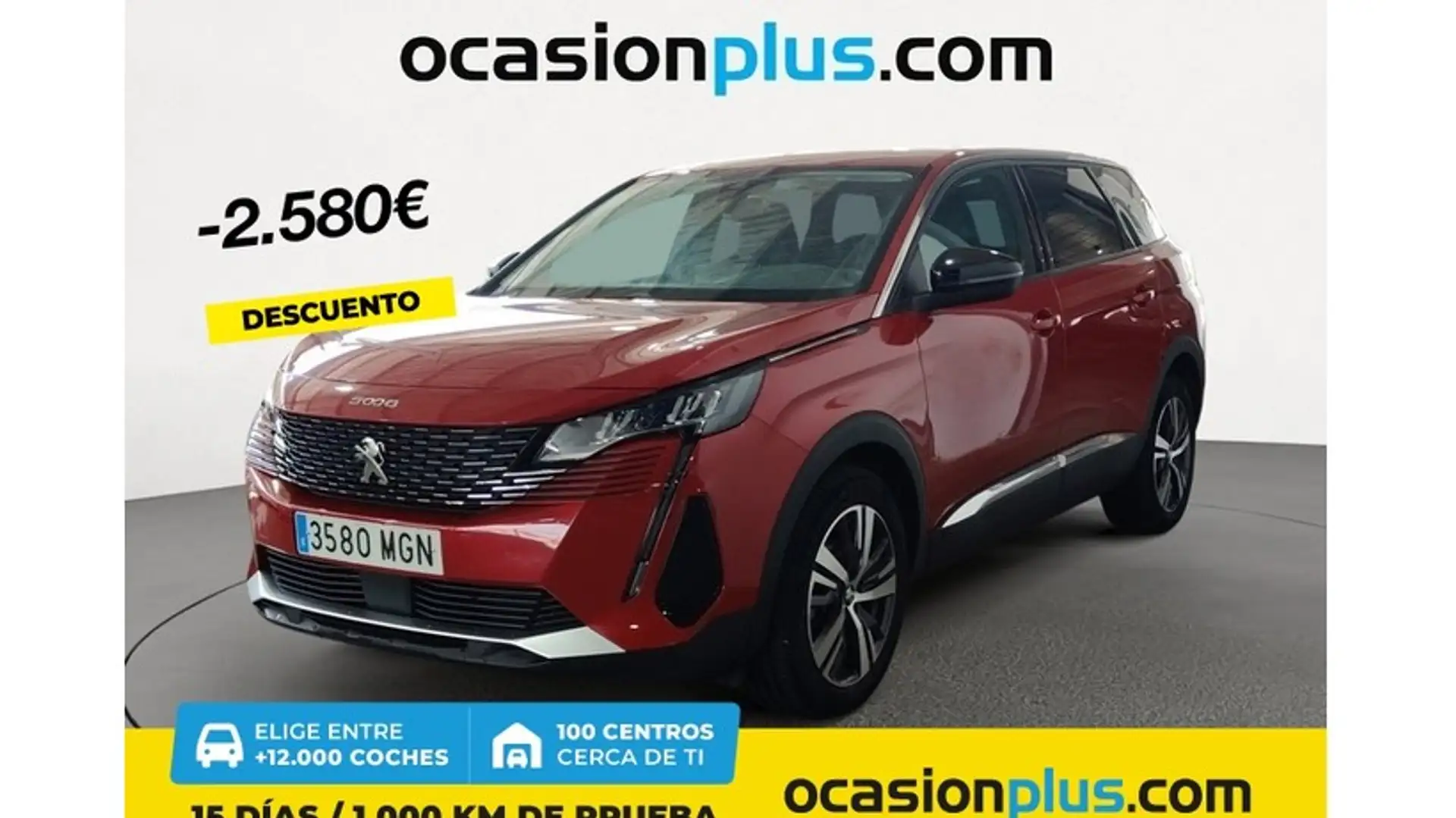 Peugeot 5008 1.6 BlueHDI Allure 7 pl. 120 Rouge - 1