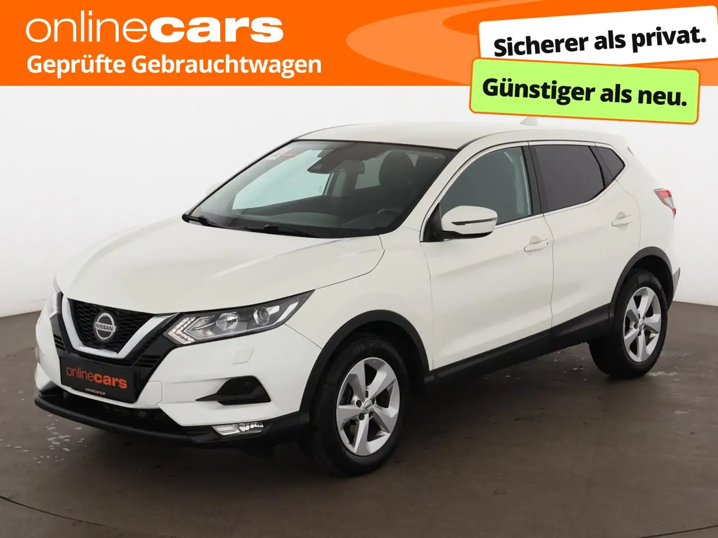 Nissan Qashqai 1.2 DIG-T Acenta Aut NAV SITZHZG TEMP PDC Weiß - 1