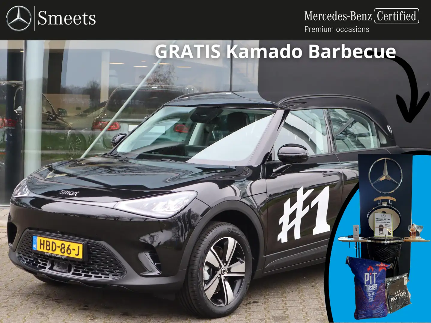 smart #1 Pure+ 66 kWh Negro - 1