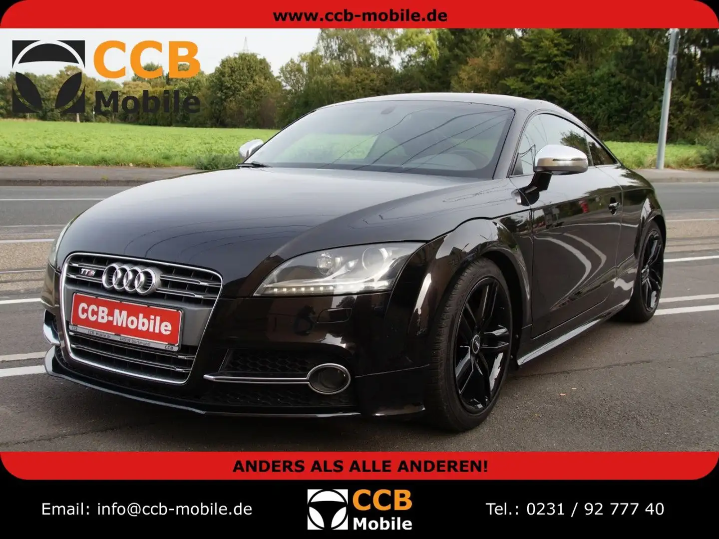 Audi TTS *2 HAND*GUTER ZUSTAND*LEDER*NAVI*8 FACH BEREI Negro - 1