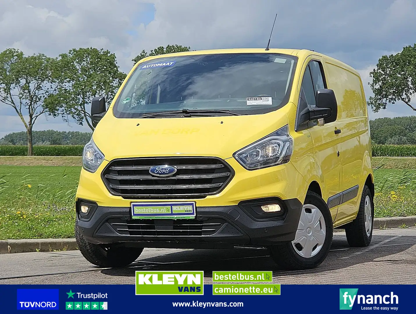Ford Transit Custom ac automaat EURO6 Geel - 1
