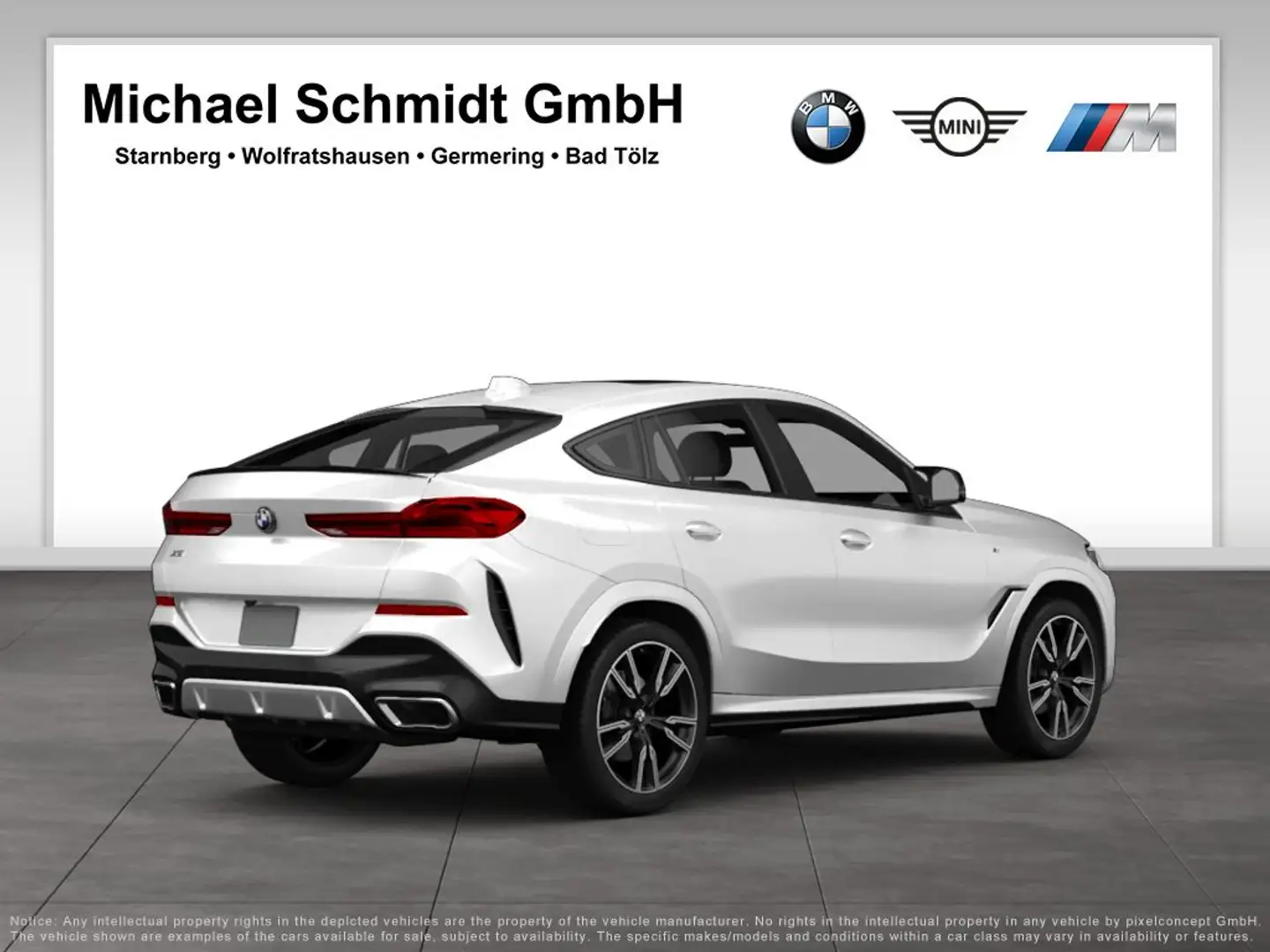 BMW X6 xDrive30d 735€ netto/mtl.*M Sportpaket Pro*H&K Sur Weiß - 2