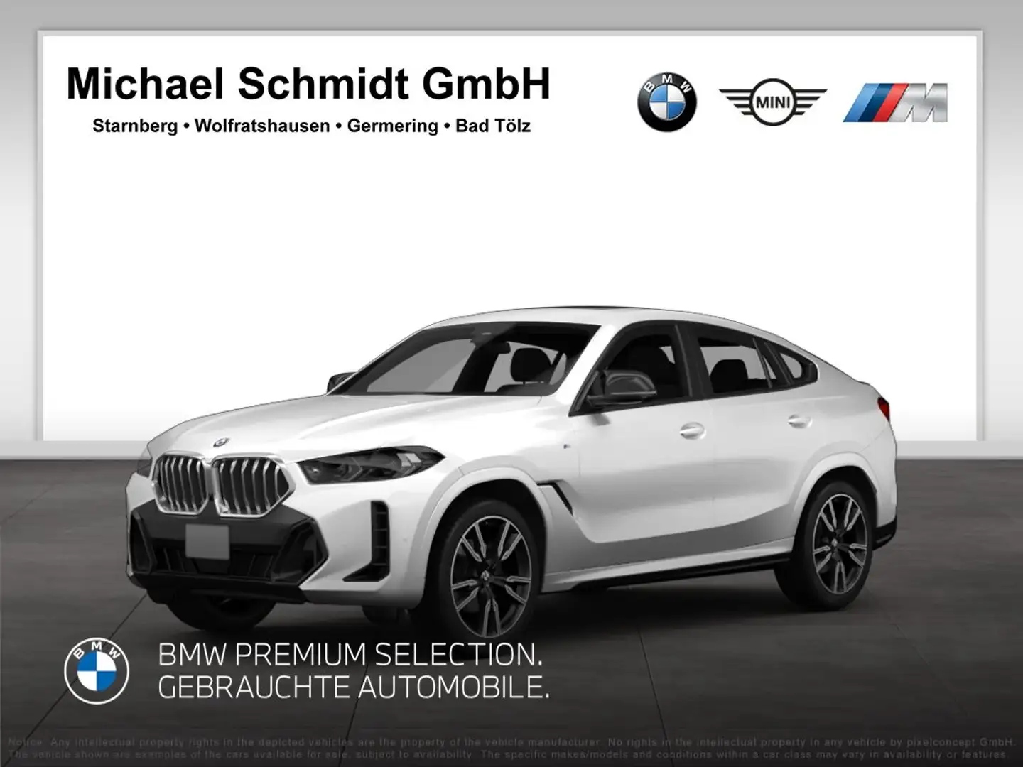 BMW X6 xDrive30d 735€ netto/mtl.*M Sportpaket Pro*H&K Sur Weiß - 1