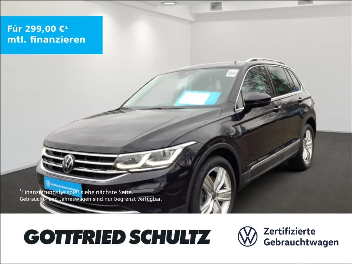 Volkswagen Tiguan Elegance 1.4 eHybrid DSG LED AHK ACC Nero - 1