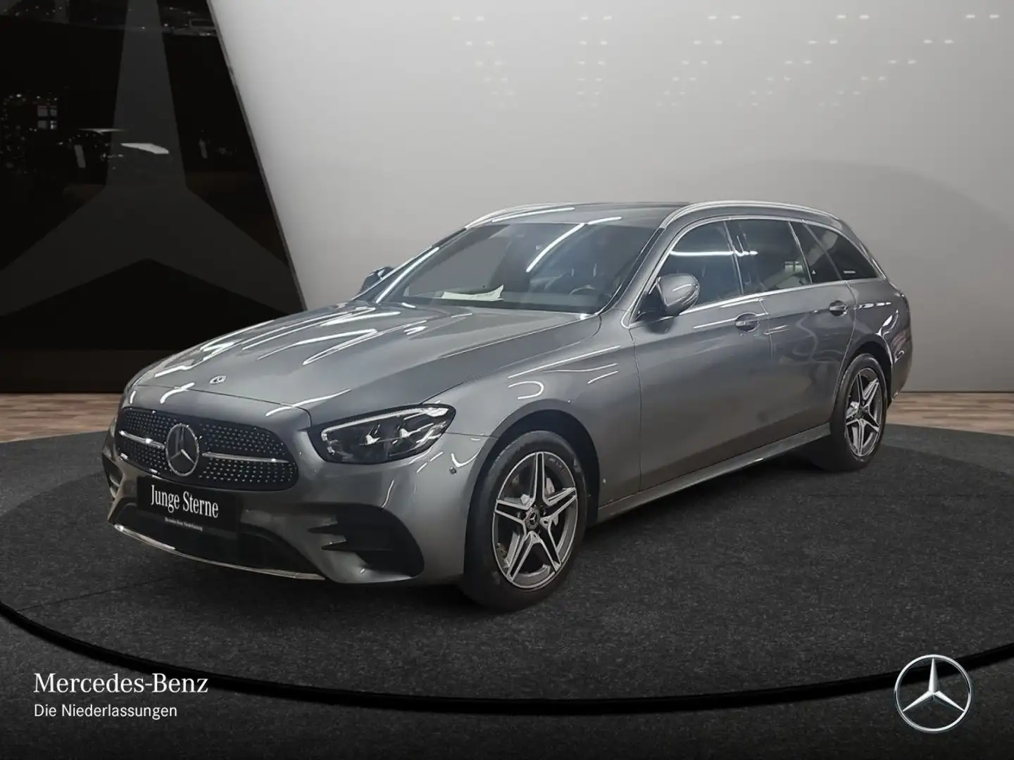 Mercedes-Benz E 300 de T 4M AMG+AHK+LED+FAHRASS+KAMERA+9G Grau - 2