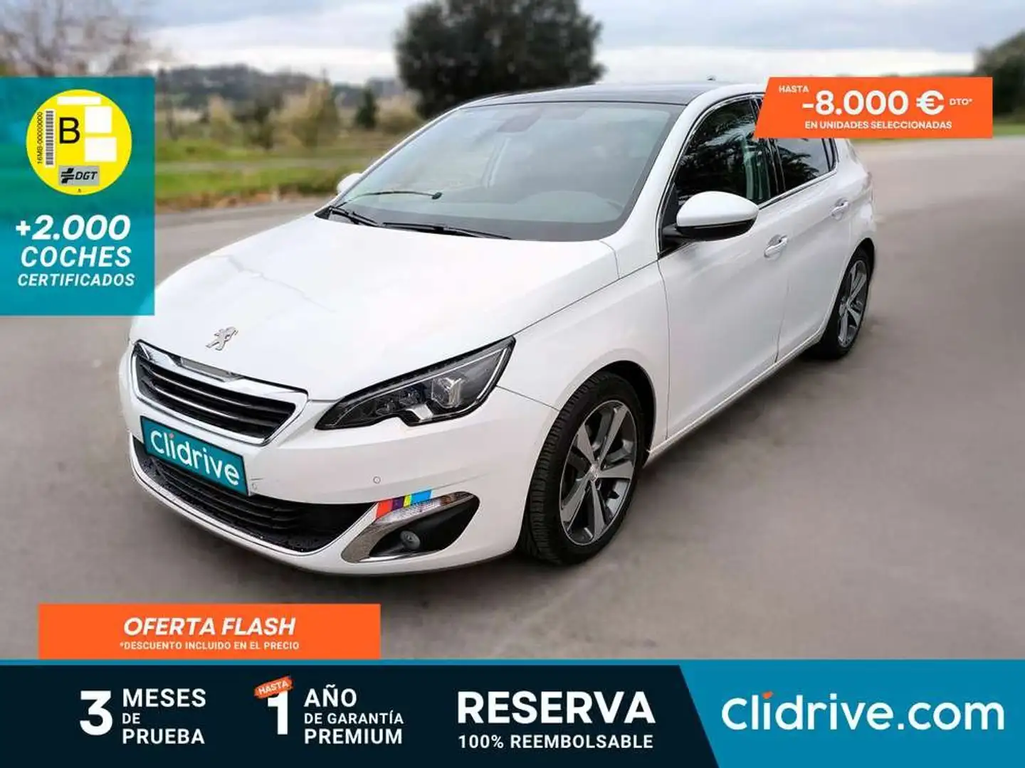 Peugeot 308 1.6e-HDI Blue Lion FAP Allure 115 Blanco - 1