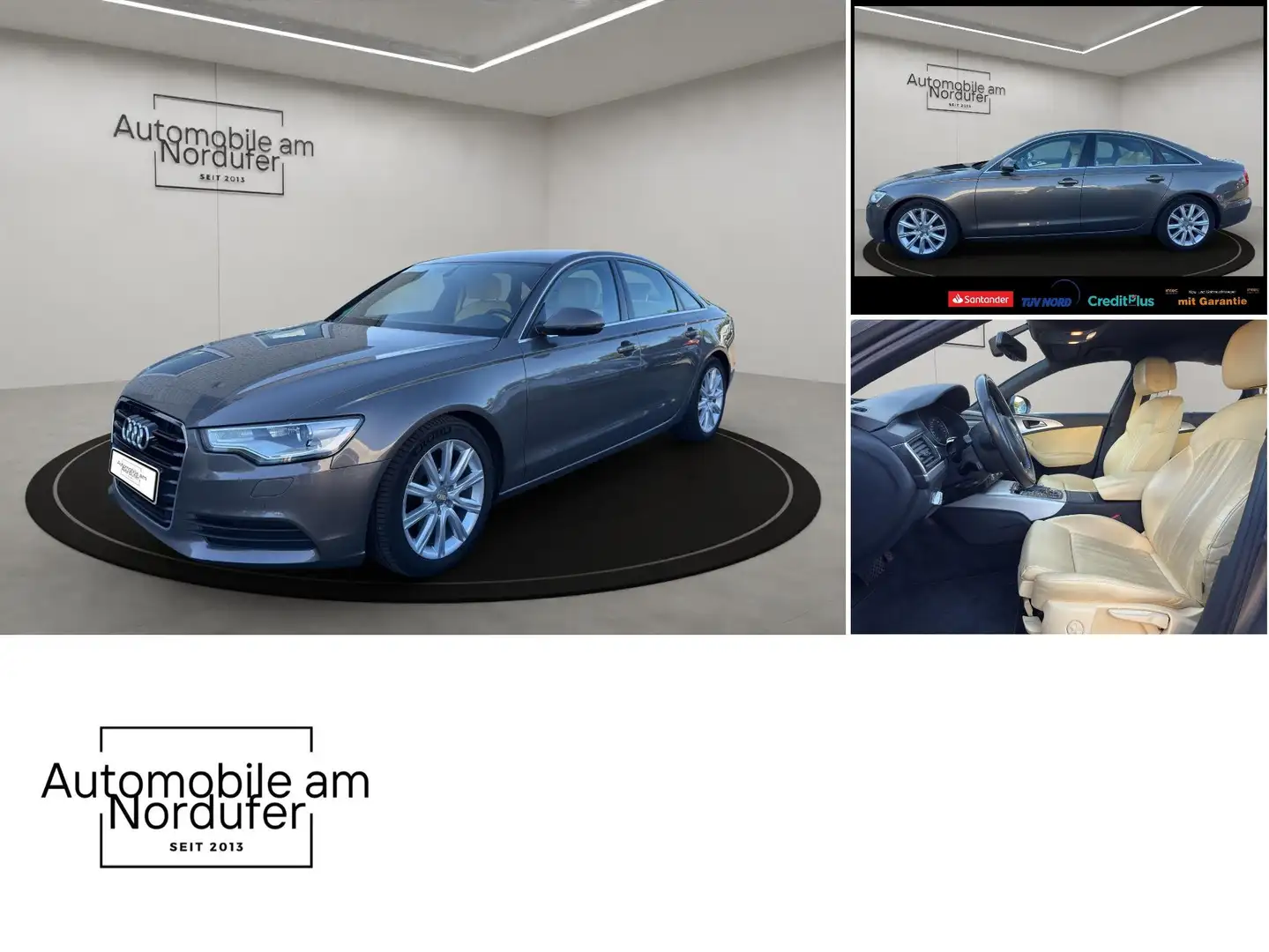 Audi A6 2.8 V6 FSI-1Hand-Scheckheft-Leder-Xenon-Navi-PDC Grau - 2