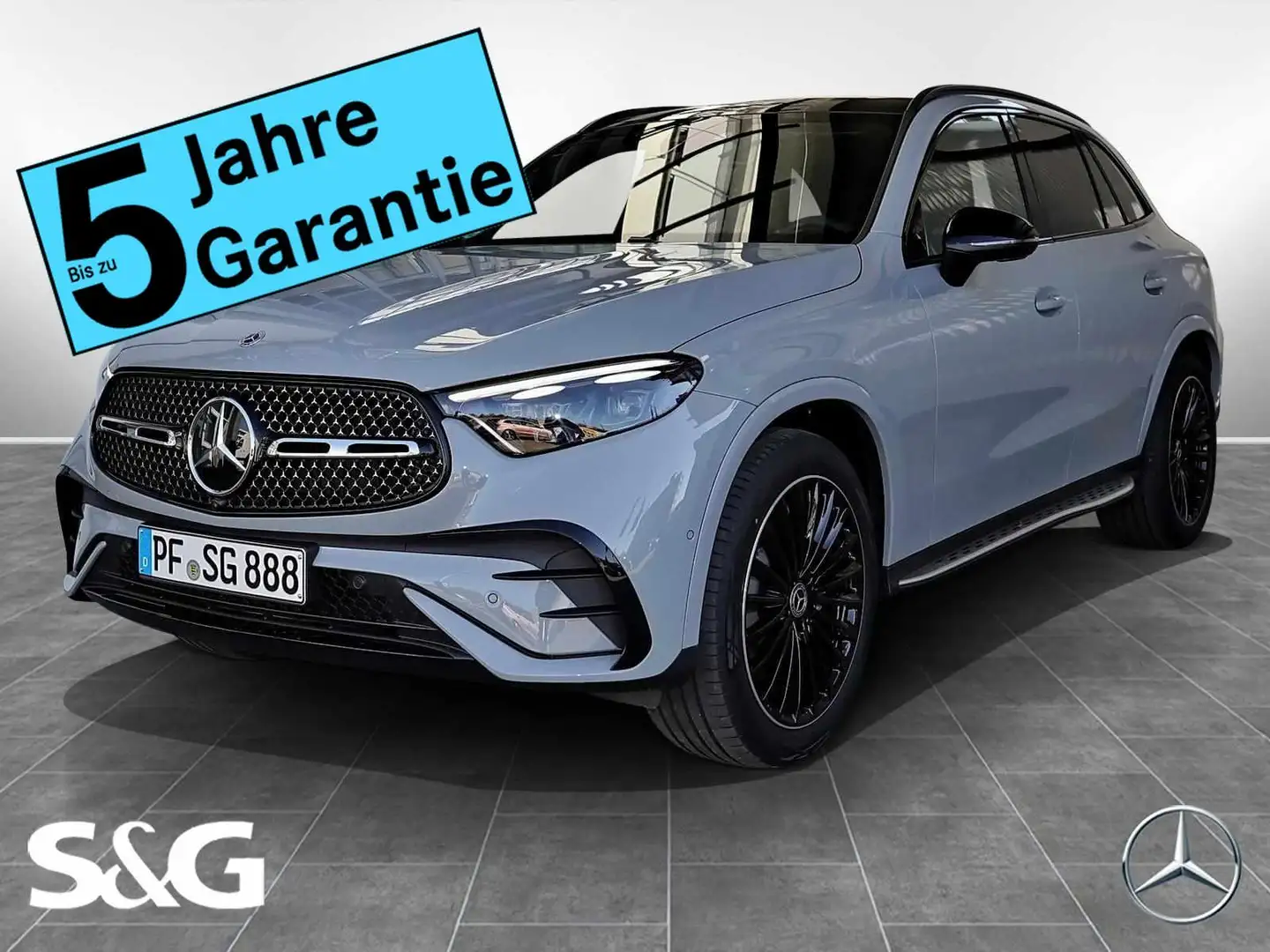 Mercedes-Benz GLC 300 d 4M AMG Dist+360°+Standhz.+Pano+AHK+HUD Grau - 1