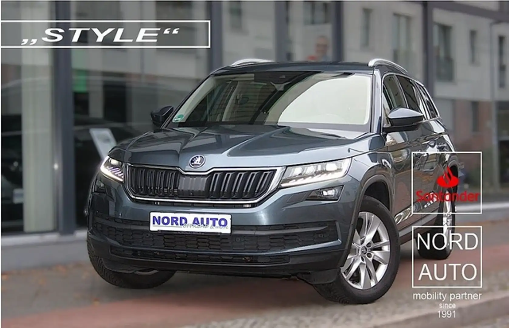 Skoda Kodiaq 2.0 STYLE 4x4 Aut. Navi/Kam/ACC/LED/1Hd. Grijs - 1