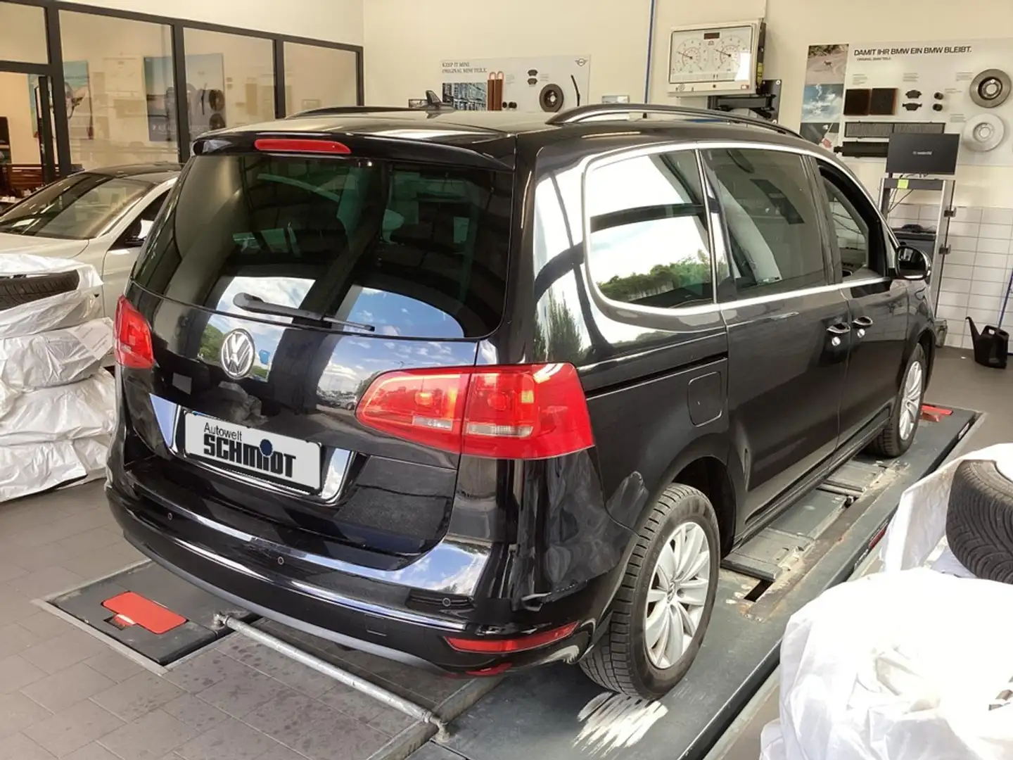 Volkswagen Sharan 2.0 TDI + 2. HAND + 7. SITZER Schwarz - 2