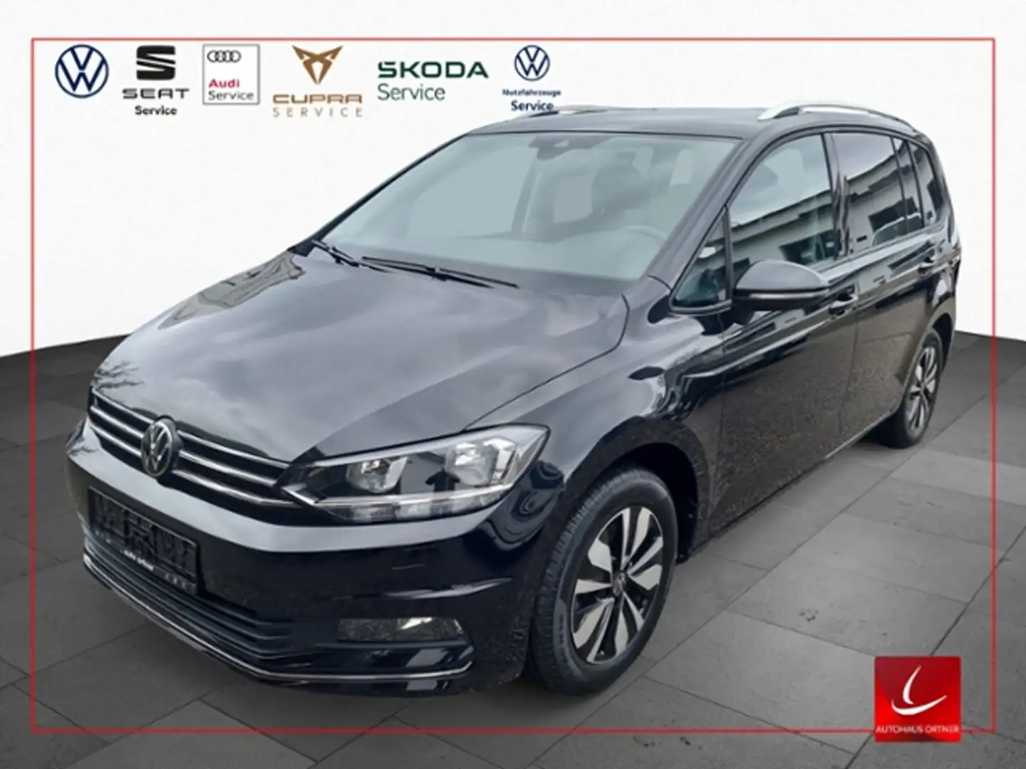 Volkswagen Touran 2,0 TDI DSG MOVE 7-SITZER NAVI KAMERA SHZ DAB APP Zwart - 1
