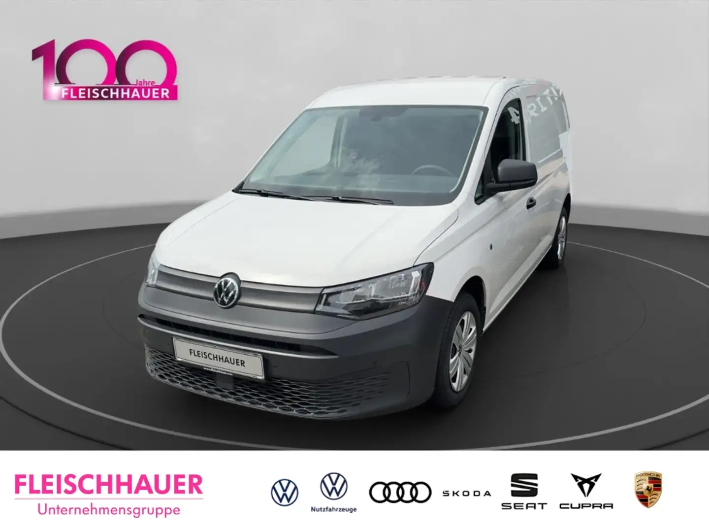 Volkswagen Caddy 2.0 TDI Cargo Maxi KLIMA RFK SHZ USB DAB Rüc Weiß - 1