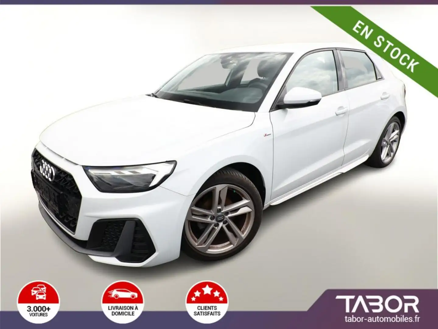 Audi A1 25 TFSI S line GPS 17P ViCo Blanc - 1