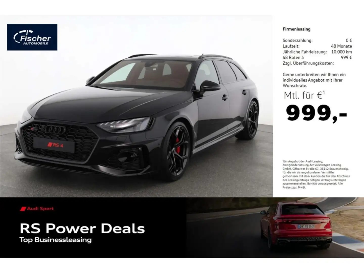 Audi RS4 Avant TFSI quattro LP: 119.915,-/Pano Negro - 1