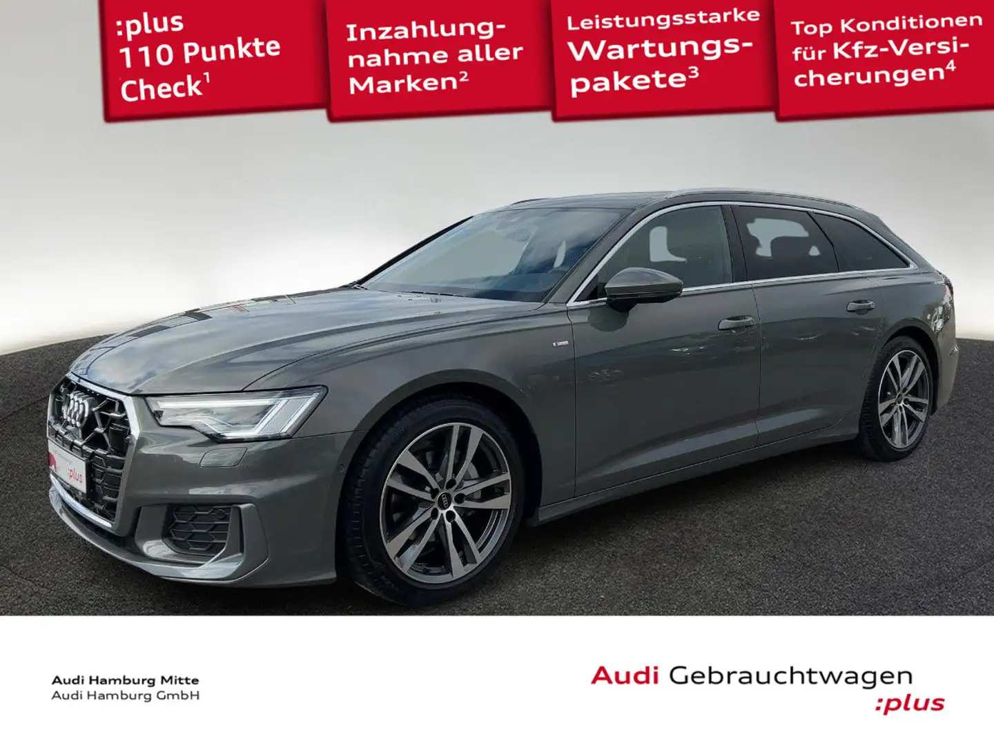 Audi A6 40 TDI S line S tronic Pano AHK Matrix Grau - 1