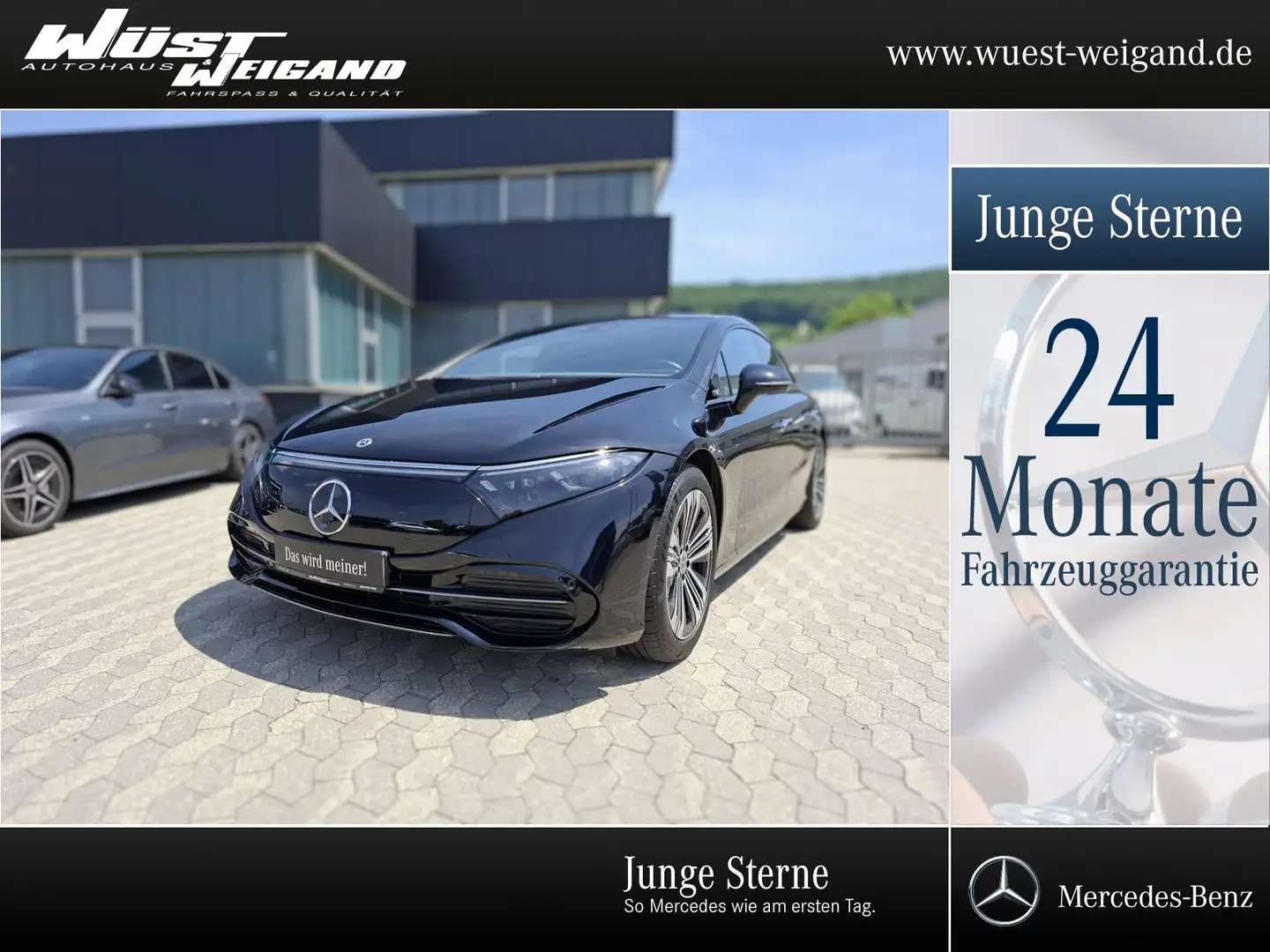 Mercedes-Benz EQS 450+ Electric Art+Pano+Distr.+Night+360°+20" Schwarz - 1
