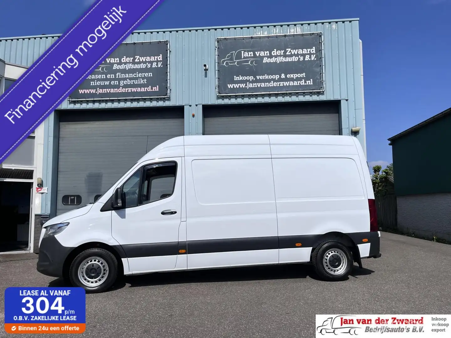 Mercedes-Benz Sprinter 314 2.2 CDI Lang Hoog Automaat. Wit - 1
