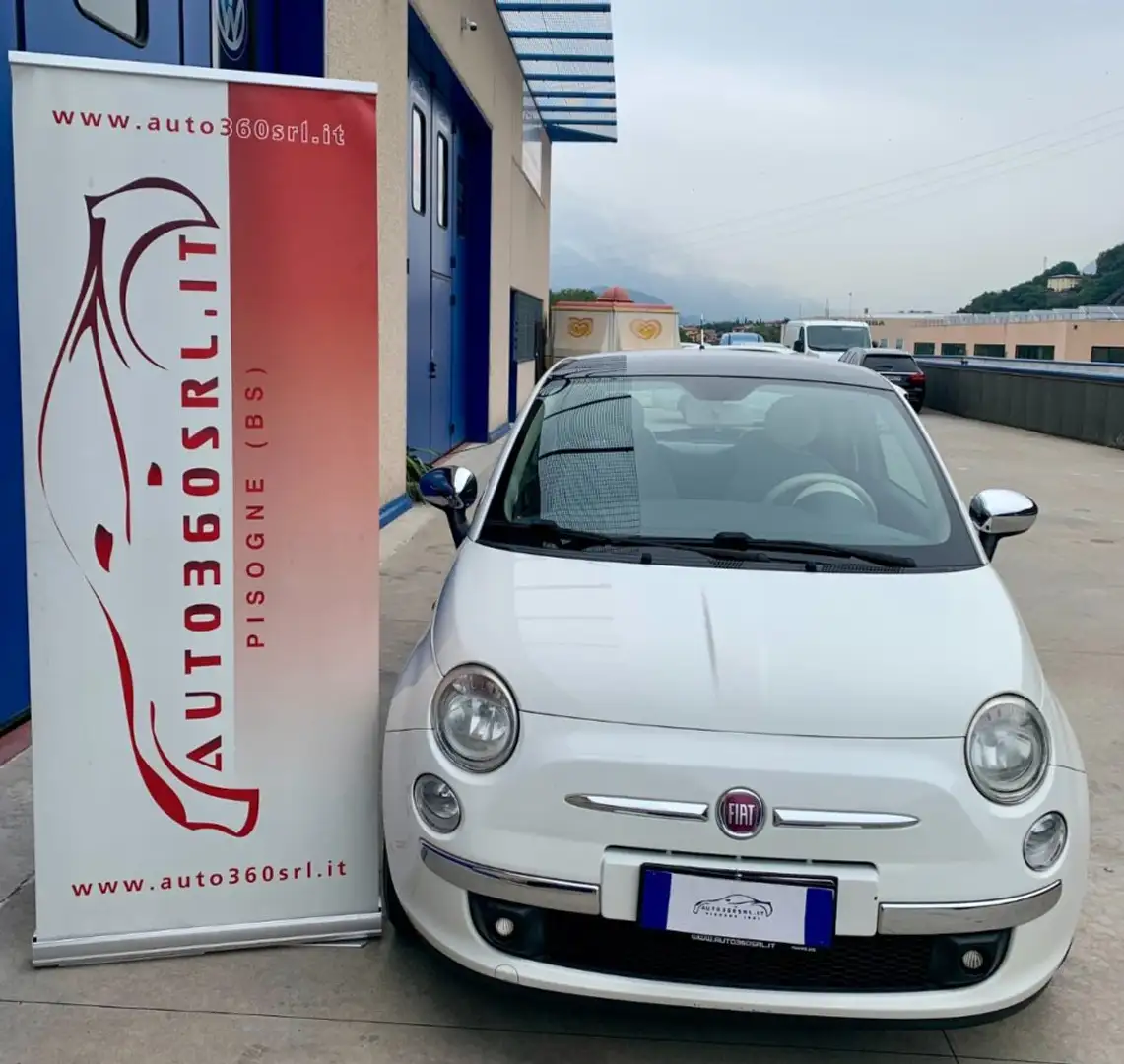 Fiat 500 1.2  AUTOMATICA TETTO PANORAMICO 1 PROPRIETARIO Weiß - 1