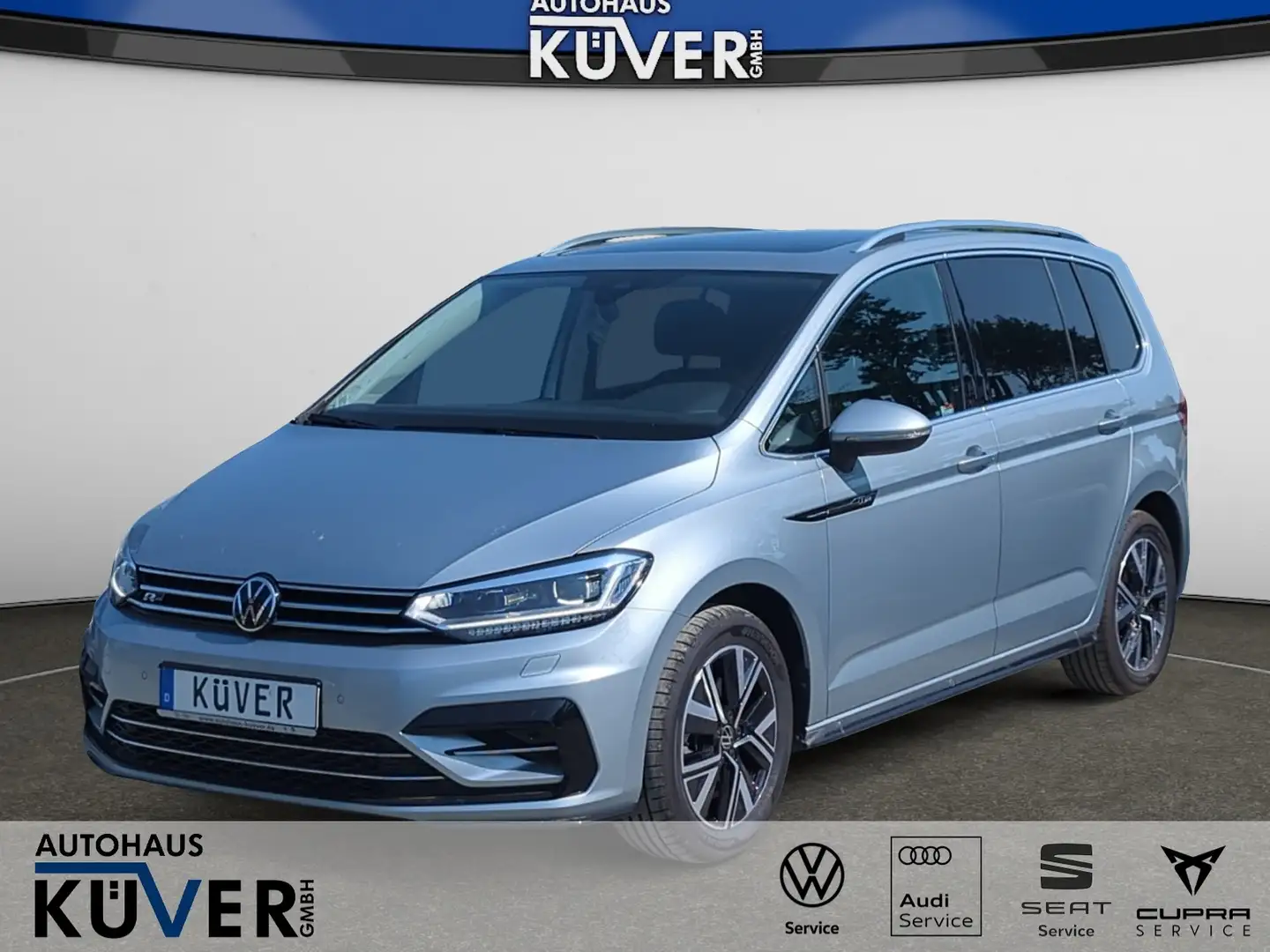 Volkswagen Touran R-Line 2,0 TDI DSG Navi+ACC+AHK+Pano+7S Silber - 1