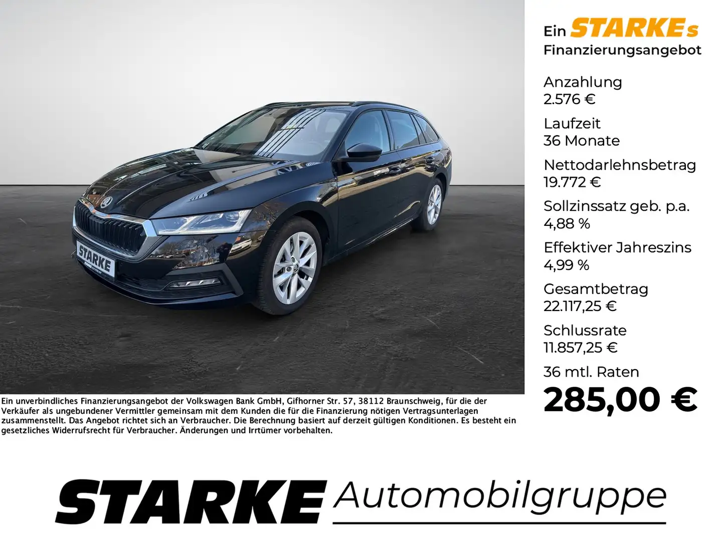 Skoda Octavia Combi 1.5 TSI Ambition Schwarz - 1