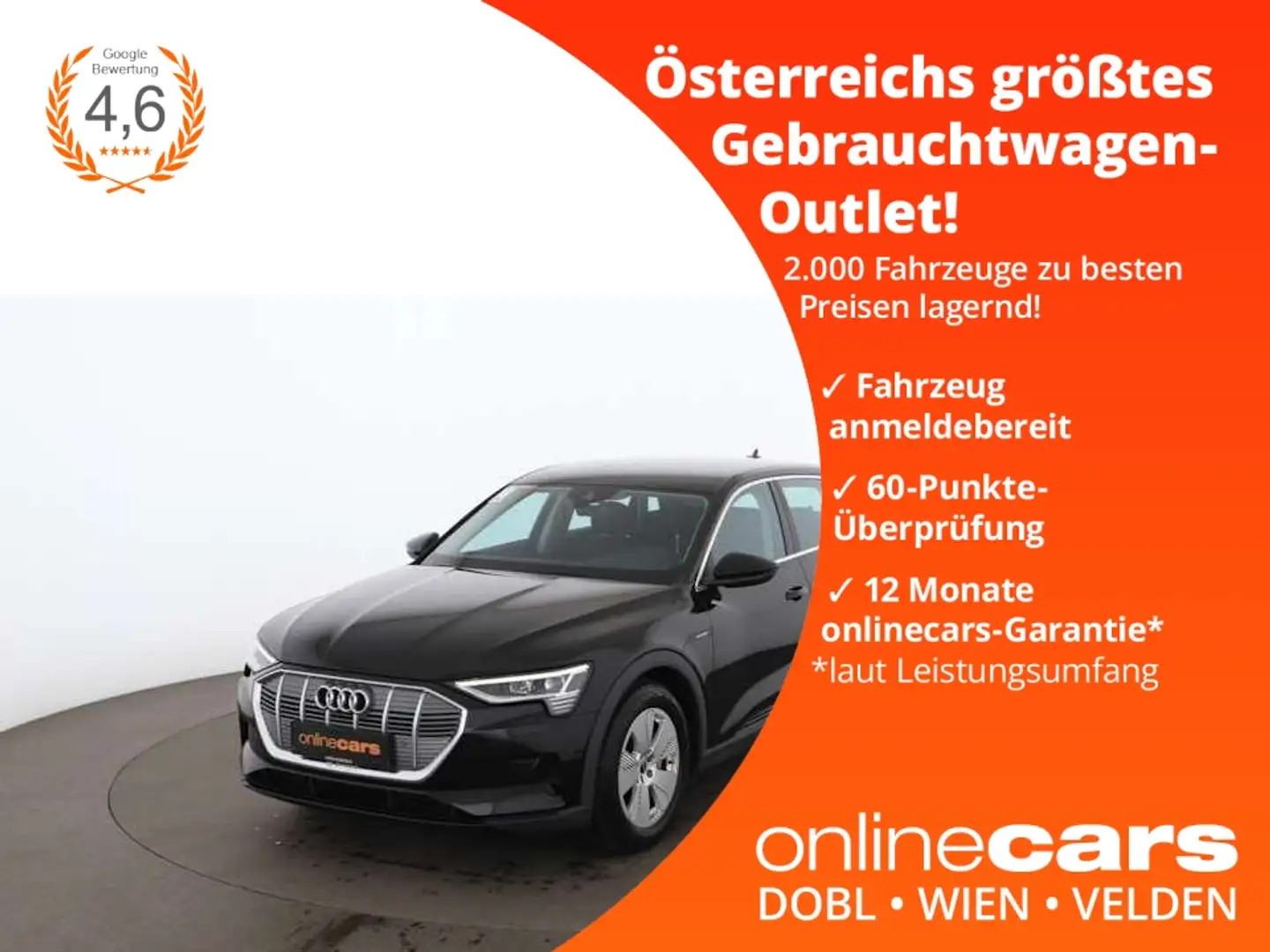 Audi e-tron 50 quattro 71kWh Aut LED LUFT NAVI TEMP Black - 1