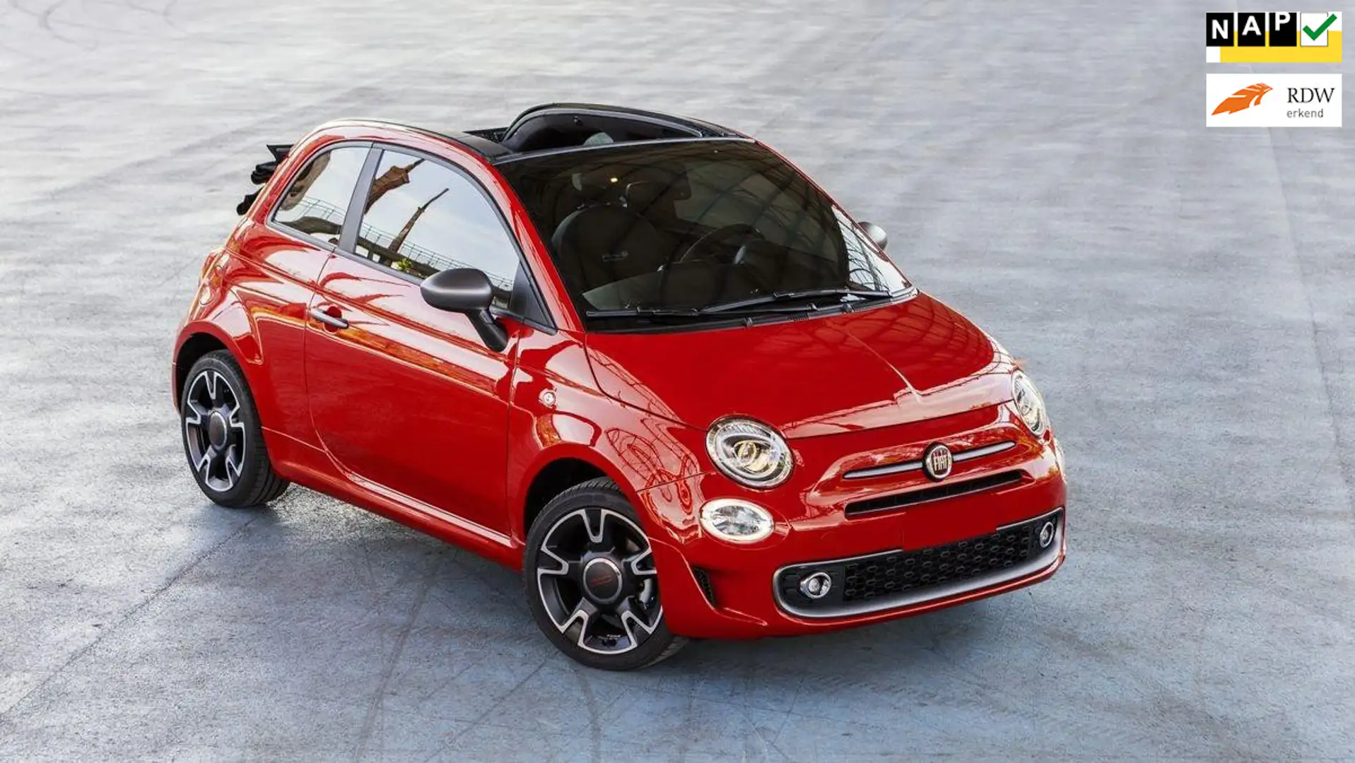 Fiat 500C 1.2 Sport RED Navi - Airco- Spotify - Sport interi Rouge - 1
