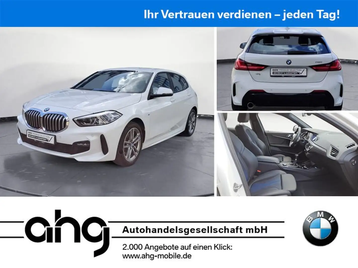 BMW 118 i M Sport Sportsitze PDC HIFI M Sportfahrwerk Blanc - 1