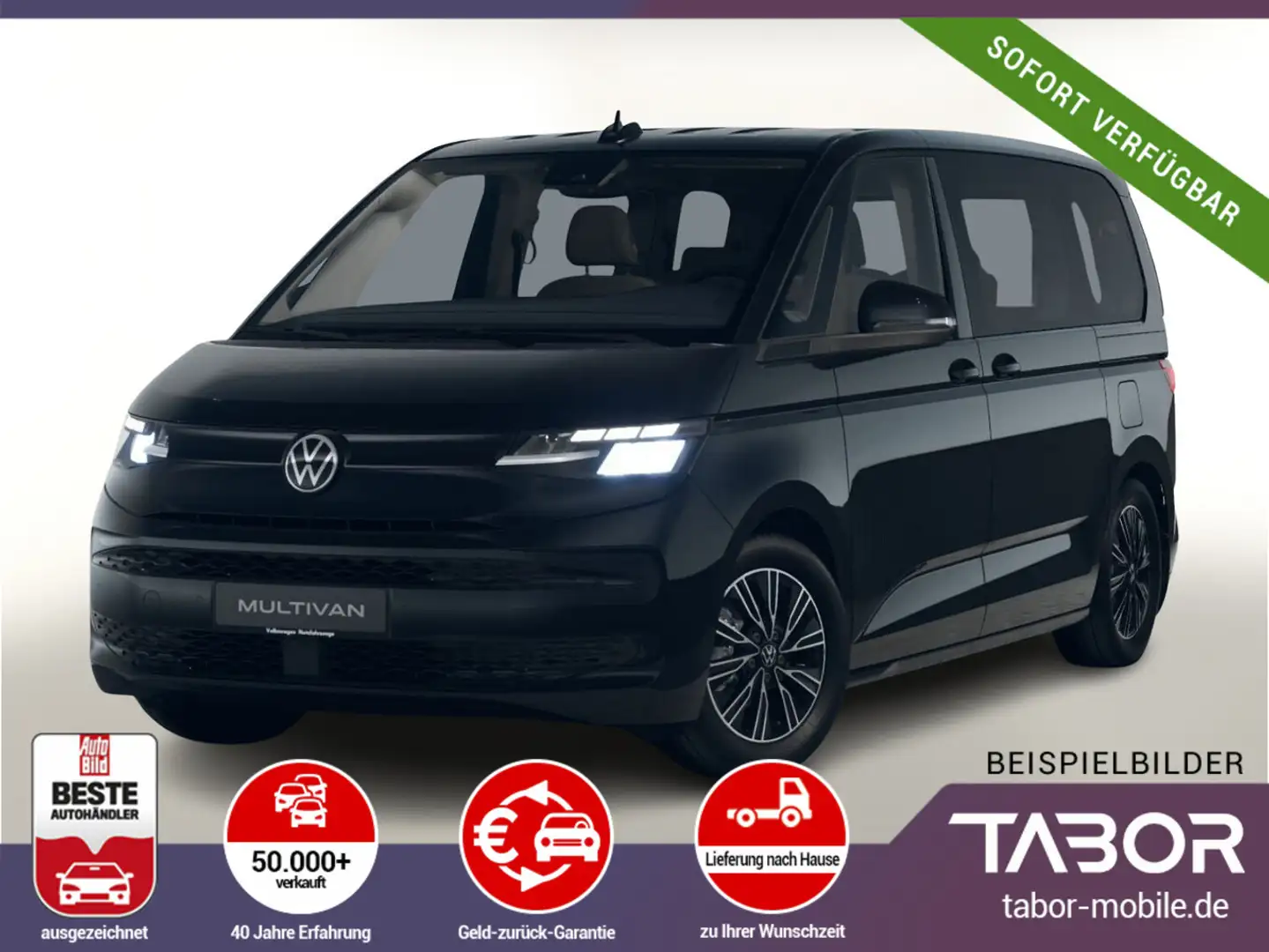 Volkswagen T7 Multivan PHEV 245 4M Style L2 Matrix Nav 91km Schwarz - 1