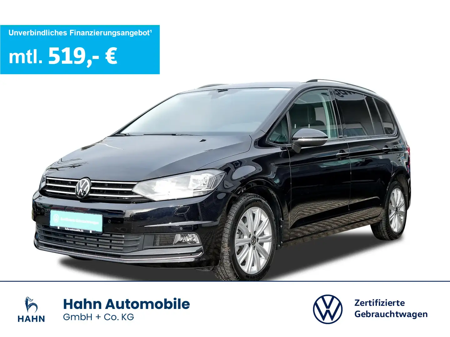 Volkswagen Touran 2.0TDI DSG Move 7-Sitzer AHK DCC Navi PDC Schwarz - 1
