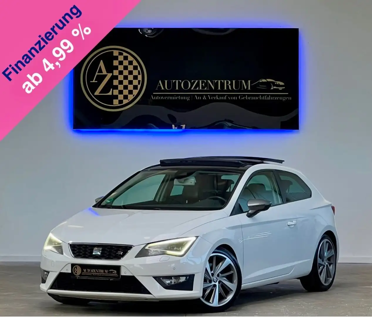 SEAT Leon 2.0 TDI SC FR*PANO*162 KW/220 PS*ALCANTARA* Wit - 1